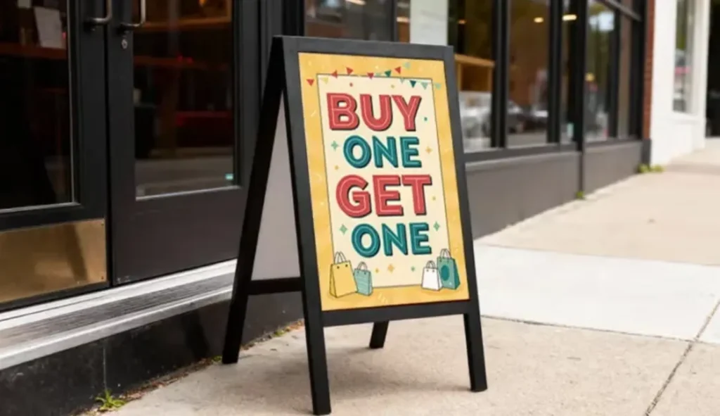 Where A Frame Signage Delivers the Highest Foot Traffic Impact